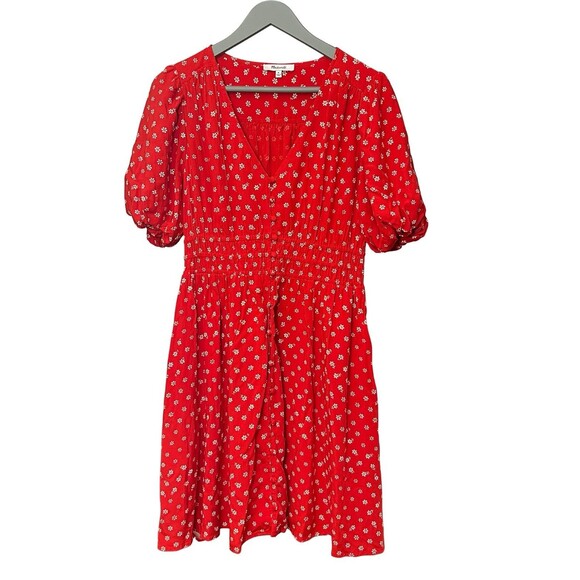 Madewell Floral Sophia Mini Dress in Size M Cottagecore Prairiecore - Picture 2 of 8